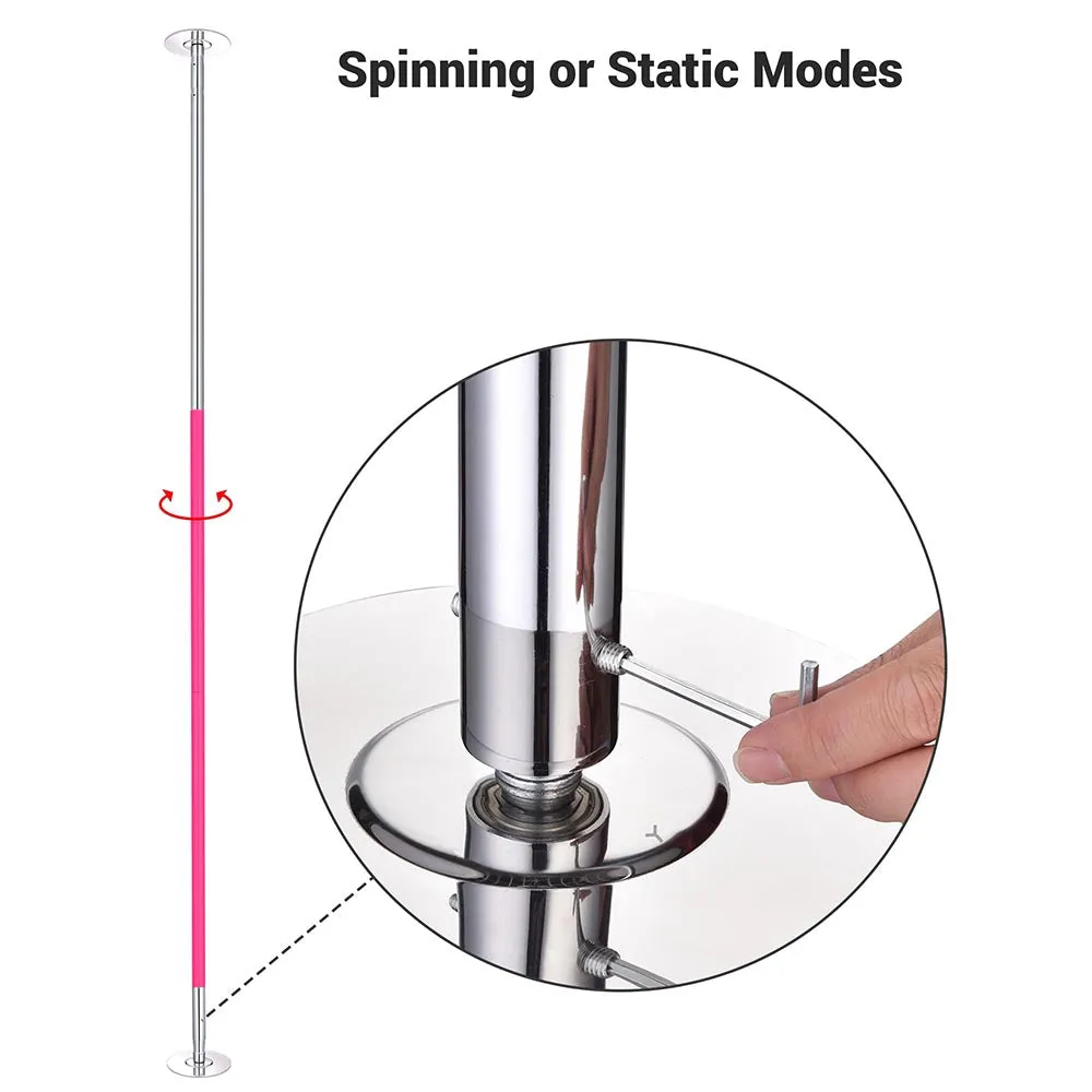 TheLAShop 12ft Silicone Pole with Wrap Spinning & Static Pole Dancing
