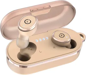 TOZO T10 True Wireless Bluetooth 5.3 Earbuds, 45H Playtime, Wireless Charging Case, IPX8 Waterproof Stereo Headphones in Ear Built in Mic Headset Premium Sound with Deep Bass, 32 Preset EQs via APP