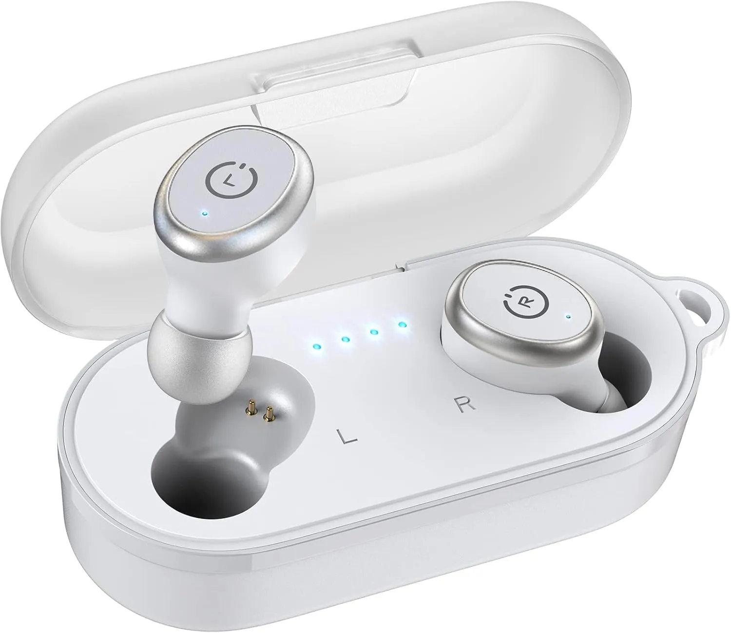 TOZO T10 True Wireless Bluetooth 5.3 Earbuds, 45H Playtime, Wireless Charging Case, IPX8 Waterproof Stereo Headphones in Ear Built in Mic Headset Premium Sound with Deep Bass, 32 Preset EQs via APP