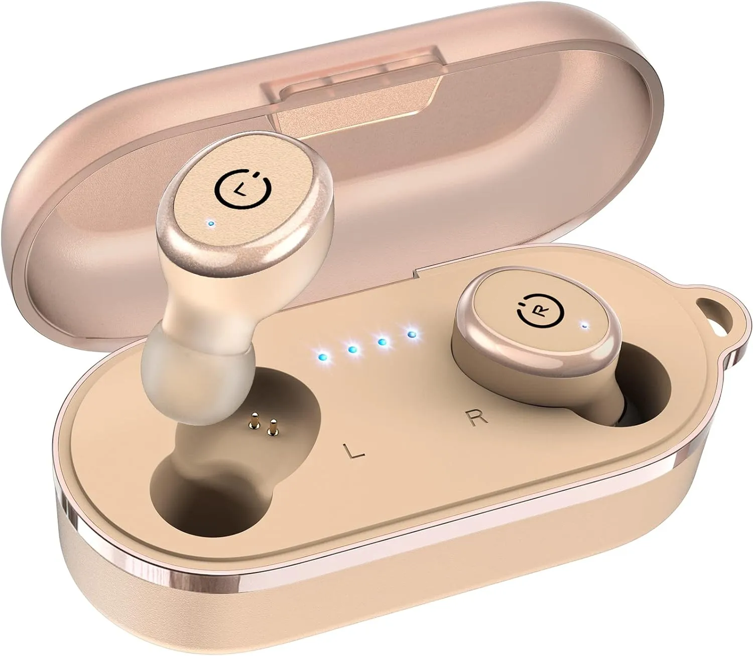 TOZO T10 True Wireless Bluetooth 5.3 Earbuds, 45H Playtime, Wireless Charging Case, IPX8 Waterproof Stereo Headphones in Ear Built in Mic Headset Premium Sound with Deep Bass, 32 Preset EQs via APP