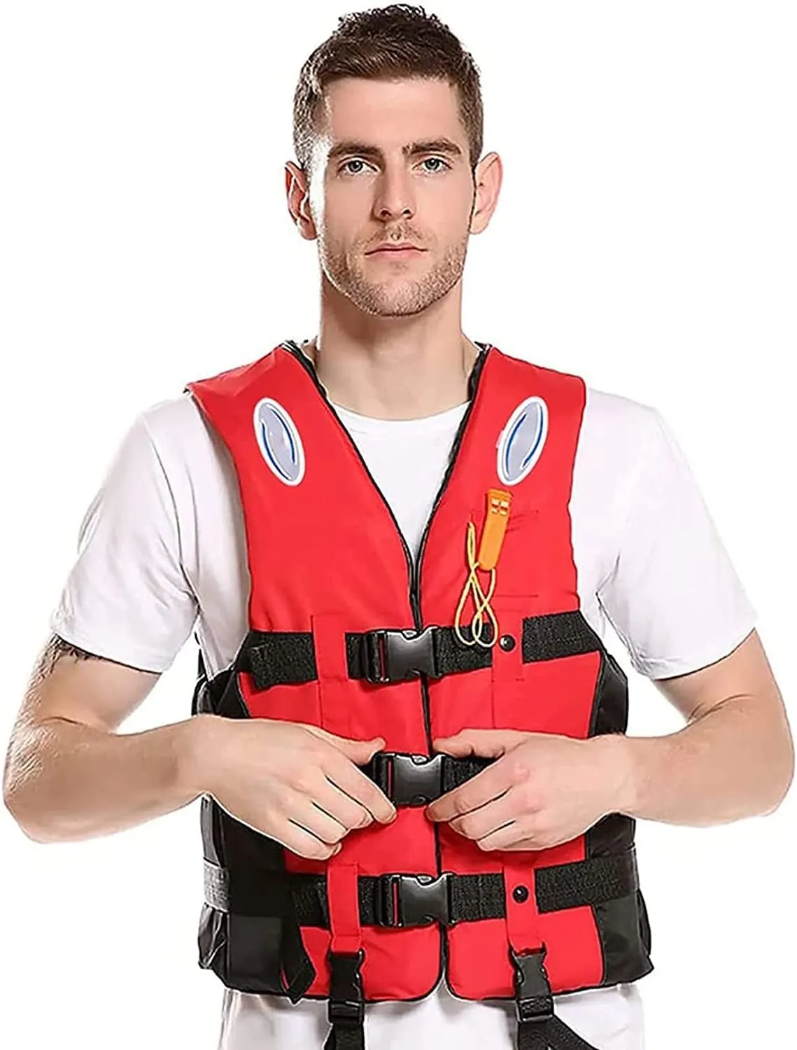Vest for Adults,Snorkeling Vest for Men & Women, Portable Swim Jacket & Buoyancy Vest for Snorkeling, Swimming, Kayaking, Boating