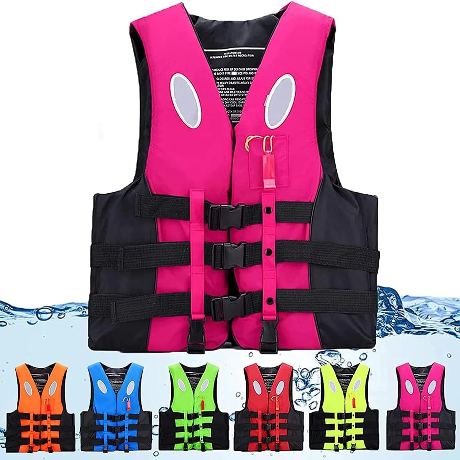 Vest for Adults,Snorkeling Vest for Men & Women, Portable Swim Jacket & Buoyancy Vest for Snorkeling, Swimming, Kayaking, Boating
