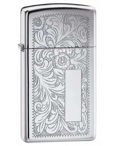 Zippo Venetian Slim Chrome Lighter
